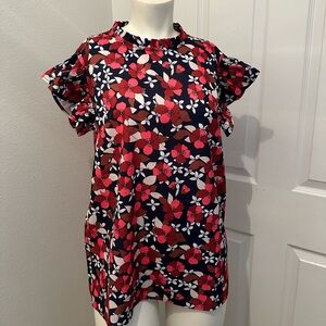 Women’s floral blouse Mod boutique small